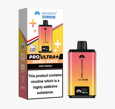 Juicy Peach Hayati Pro Ultra Plus 25K Prefilled Pod Kit (Box of 5)