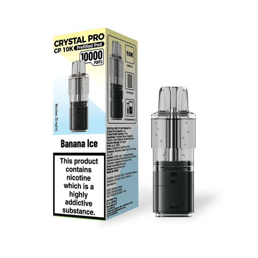 Crystal Pro CP 10k Prefilled Pods (Box of 5) disposable vape UK - VaperzHub