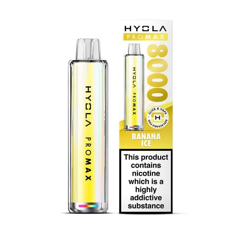 Hyola Pro Max 8000 Vape Kit(box of 5) TPD compliant vape pod buy online UK VaperzHub 9