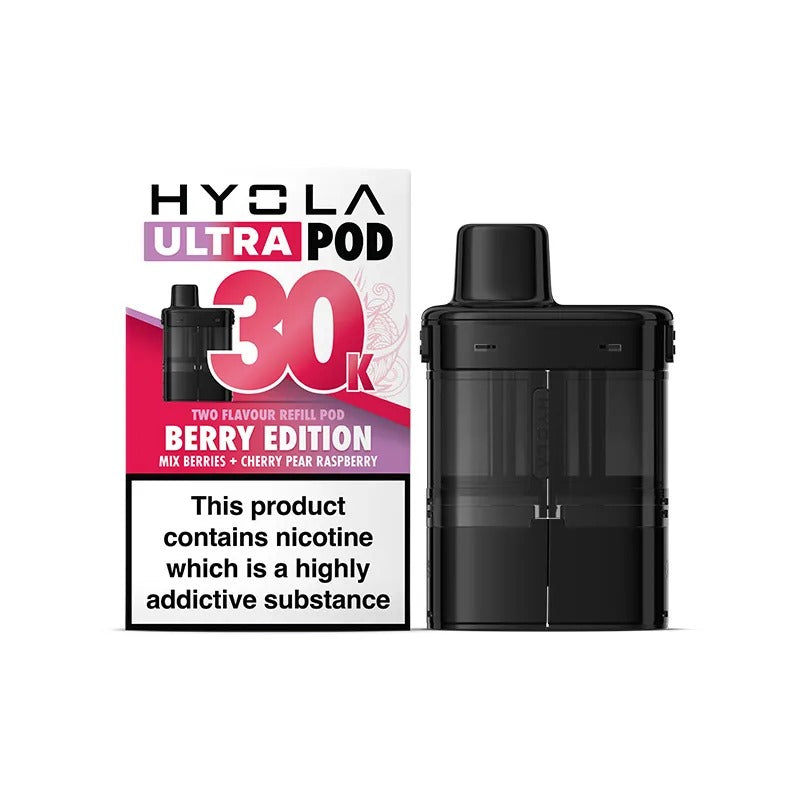 Hyola Ultra30K Prefilled Pods & Refill Tank 20mg (pack of 5) TPD compliant disposable vape buy online UK VaperzHub 14