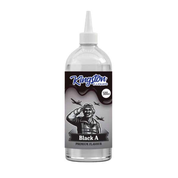BLACK A 500ML E-LIQUID KINGSTON e-liquid UK - VaperzHub