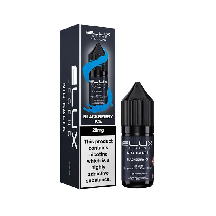 Elux Legend Nic Salt — Blackberry Ice 10ml | 10mg/20mg | Box of 10