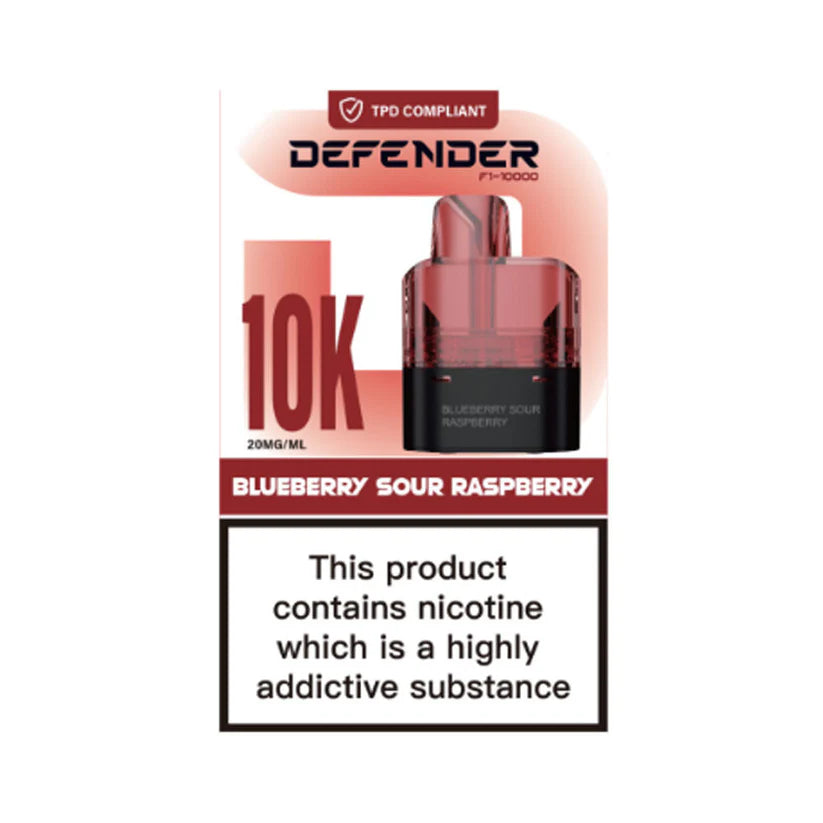Defender F1‑10000 Refill Pods (Box of 10) vape pod UK - VaperzHub