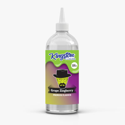 Kingston 500ml E-Liquid Shortfill – Grape Zingberry e-liquid UK - VaperzHub