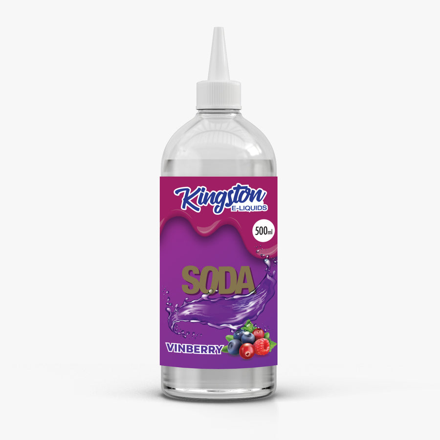 Kingston 500ml Soda E-Liquid Shortfill – Vinberry Soda e-liquid UK - VaperzHub