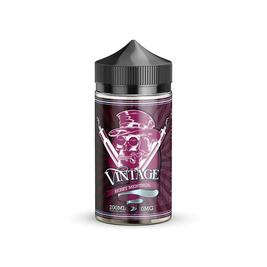Vintage 200ml Berry Menthol Shortfill E-Liquid e-liquid UK - VaperzHub