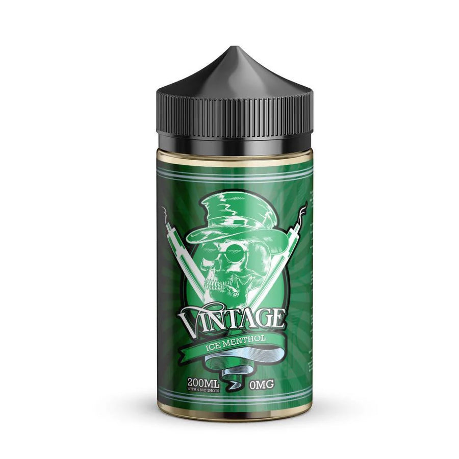 Vintage 200ml Ice Menthol Shortfill E-Liquid e-liquid UK - VaperzHub