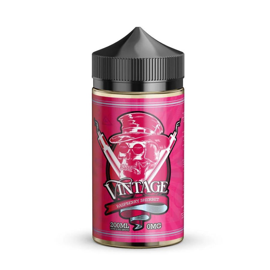 Vintage 200ml Raspberry Sherbet Shortfill E-Liquid e-liquid UK - VaperzHub