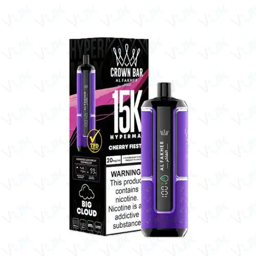 Al Fakher Crown Bar Hypermax 15K Disposable (Box of 5)