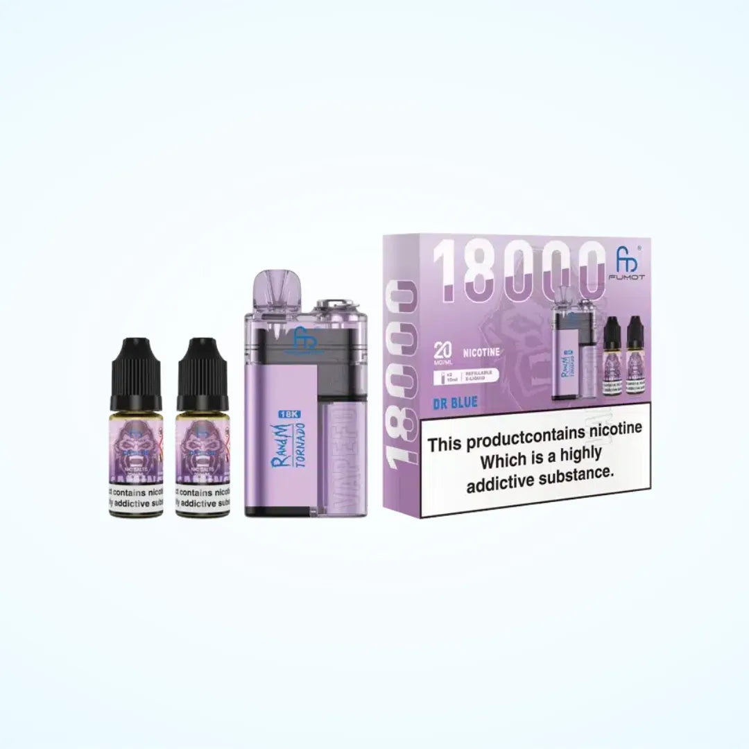 FUMOT RandM Tornado 18k Pod Vape Kit (Box of 5)