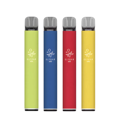 Elf Bar 600 Prefilled Pod Kit (Box of 10) 600 puffs disposable vape UK - VaperzHub