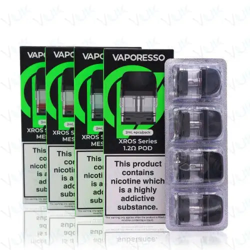 Vaporesso Xros Replacement Pods Pack of 4 pod kit UK - VaperzHub