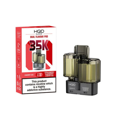 Box of 5 HQD Glow Air 35K Prefilled Pod Refills For HQD Glow Air 70,000 Vapes 35000 puffs vape pod