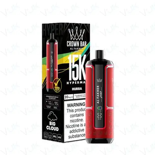 Al Fakher Crown Bar Hypermax 15K Disposable (Box of 5)