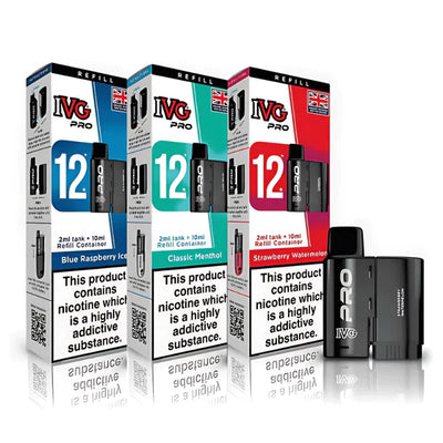 IVG Pro 12 Prefilled Pods (Box of 5) pod kit UK - VaperzHub