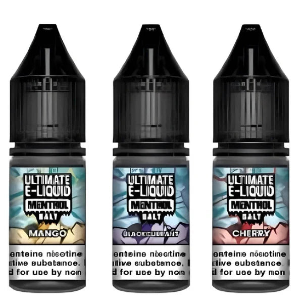 Pack of 10 Ultimate E-Liquid Menthol 10ML Nic Salt e-liquid UK - VaperzHub