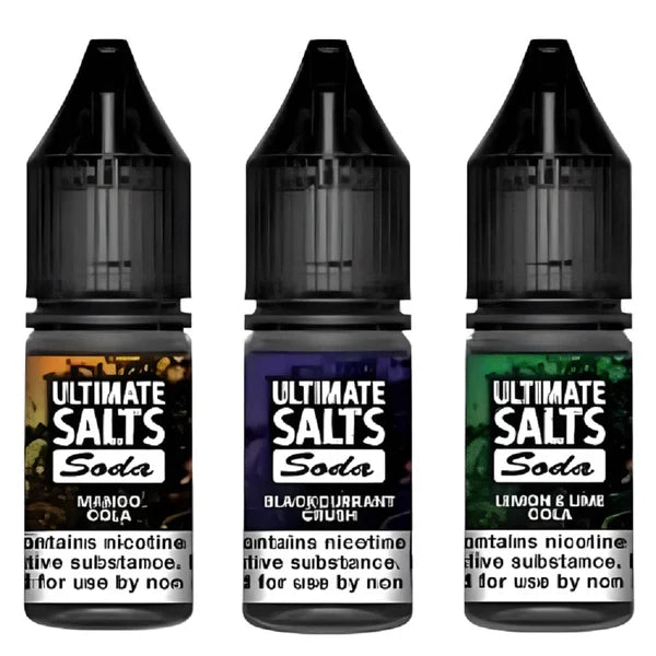 Pack of 10 Ultimate Salts Soda 10ML Nic Salt e-liquid UK - VaperzHub
