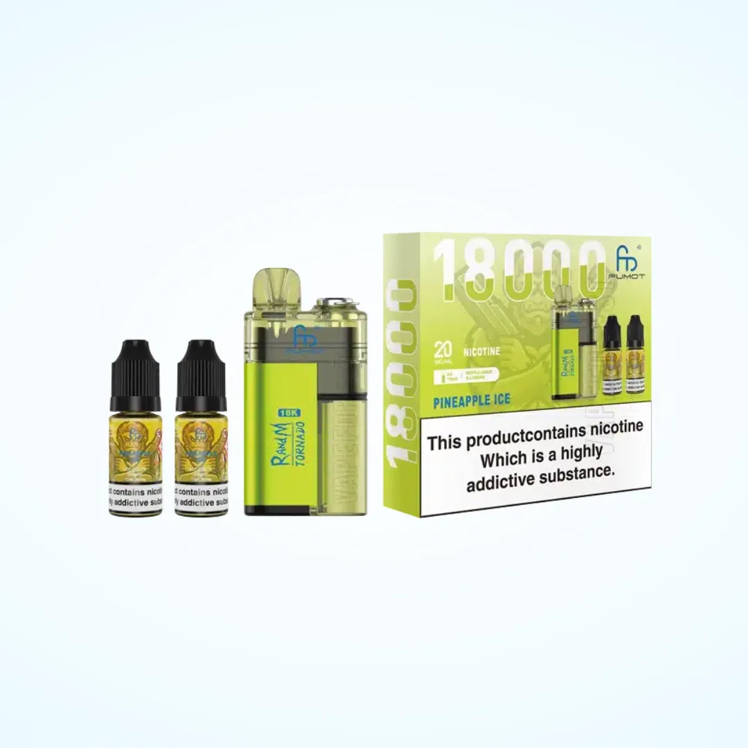 FUMOT RandM Tornado 18k Pod Vape Kit (Box of 5)