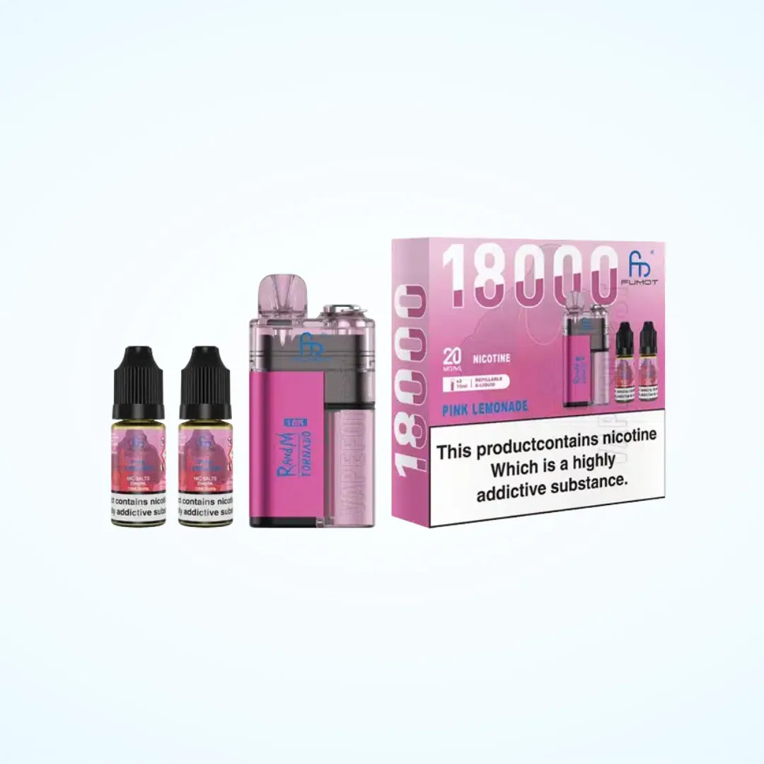 FUMOT RandM Tornado 18k Pod Vape Kit (Box of 5)