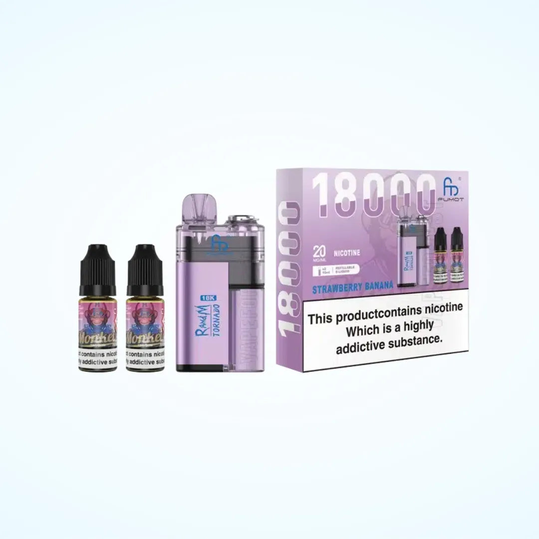 FUMOT RandM Tornado 18k Pod Vape Kit (Box of 5)