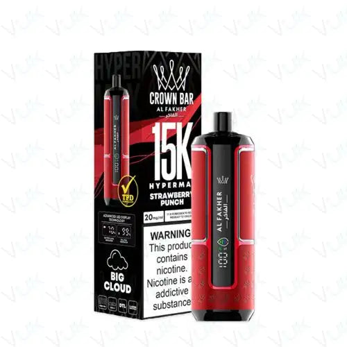 Al Fakher Crown Bar Hypermax 15K Disposable (Box of 5)