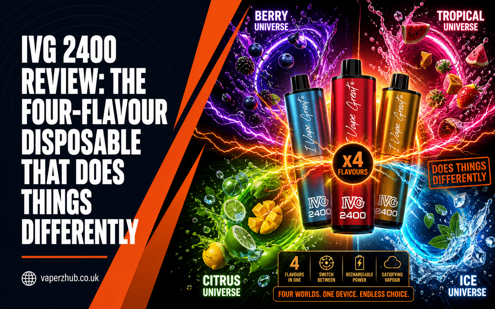 IVG 2400 Review: The Four-Flavour Disposable That Does Things Differently