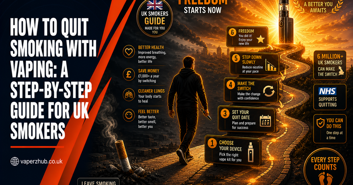 How to Quit Smoking With Vaping | Step-by-Step UK Guide | VaperzHub ...