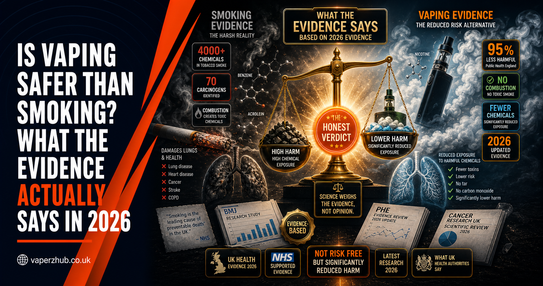 Is Vaping Safer Than Smoking? What the Evidence Actually Says in 2026