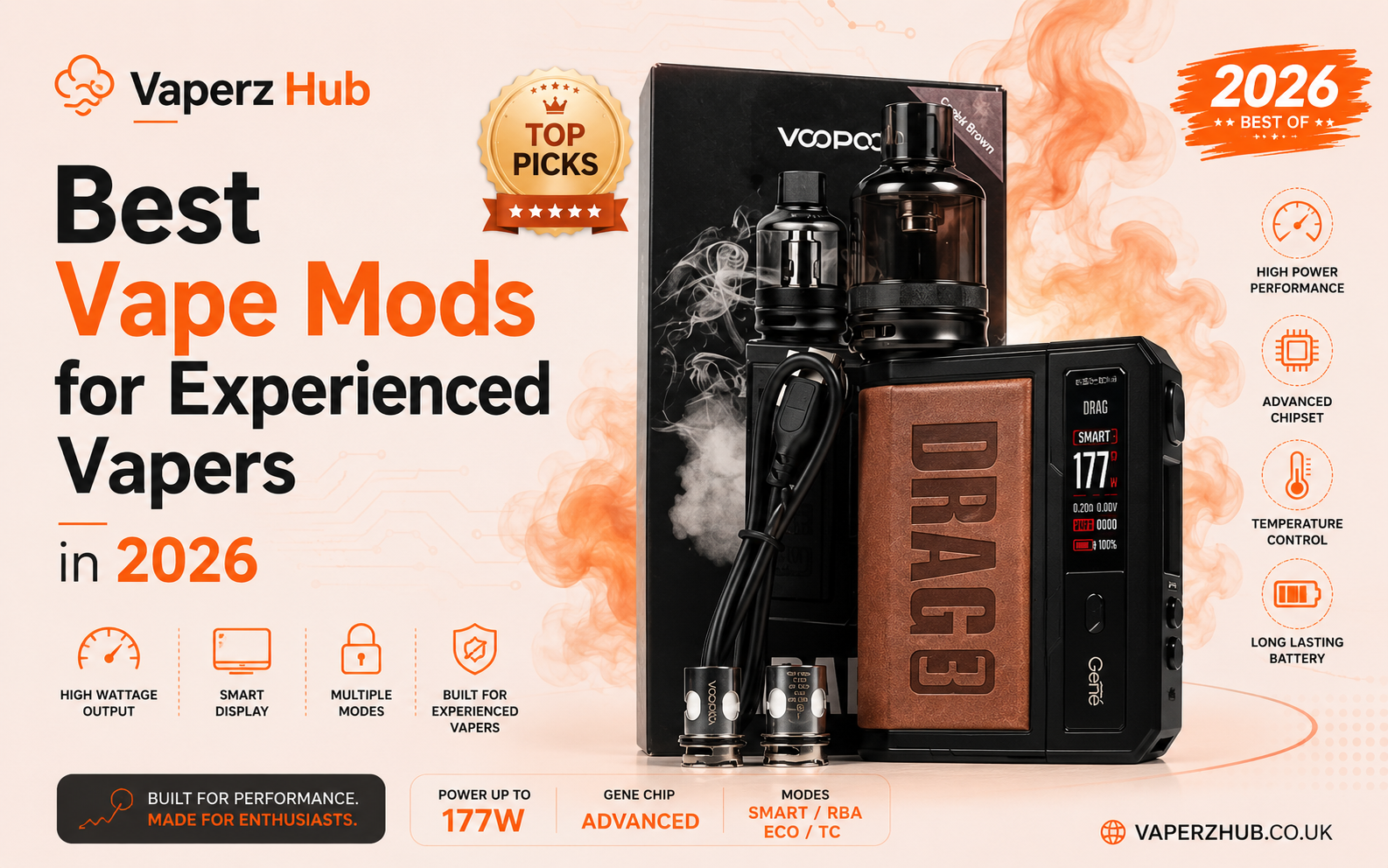 Best Vape Mods for Experienced Vapers in 2026