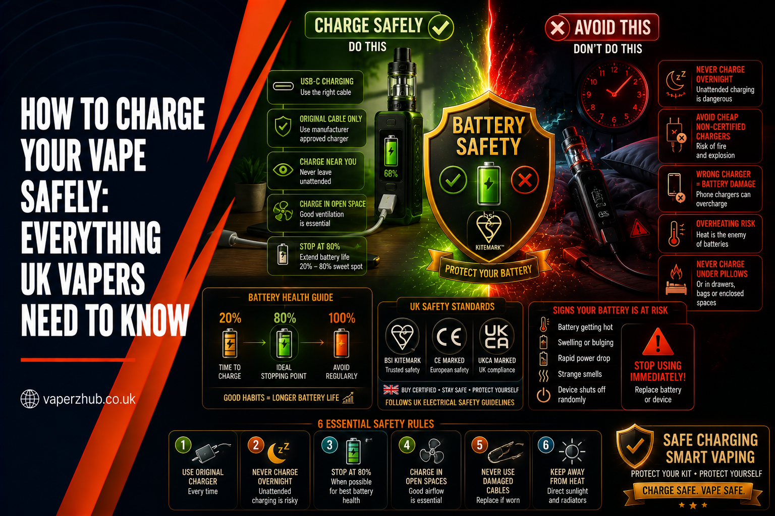 How to Charge Your Vape Safely: Everything UK Vapers Need to Know