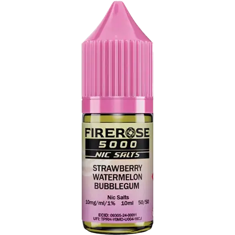 Firerose 5000 10ml Nic Salts E-liquids Box of 10
