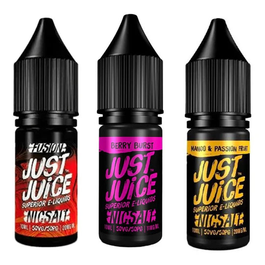 Pack of 5 Just Juice 10ml Nic Salt e-liquid UK - VaperzHub