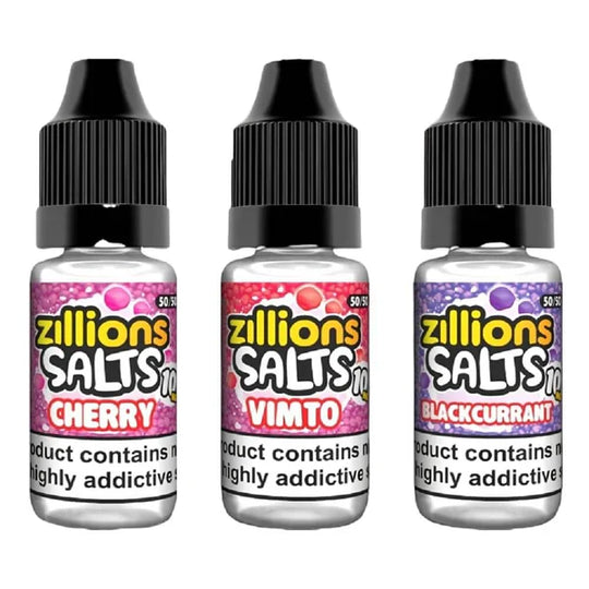 Zillion Salts 10ml Nic Salt - Pack of 5 e-liquid UK - VaperzHub