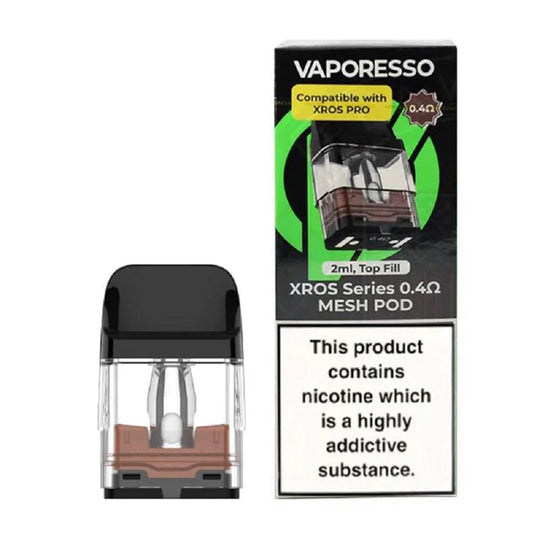 Vaporesso Xros 0.4 Ohm Replacement Pods Pack of 4 pod kit UK - VaperzHub