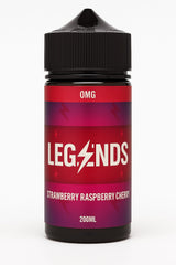 Legends 200mL Strawberry Raspberry Cherry E-Liquid Vape Juice Shortfill e-liquid UK - VaperzHub