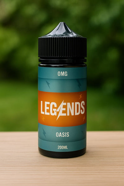 Legends 200mL Oasis E-Liquid Vape Juice Shortfill e-liquid UK - VaperzHub