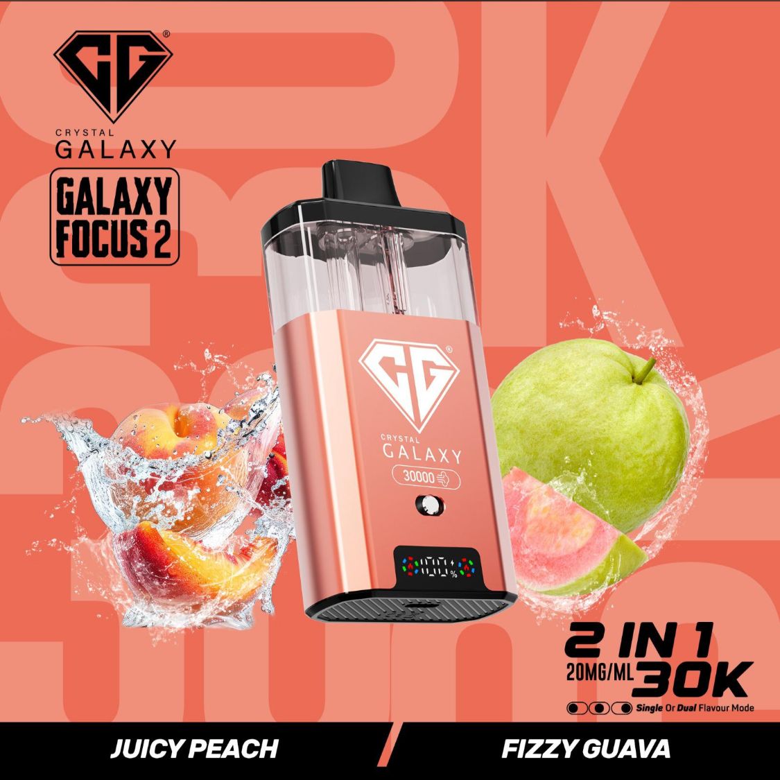 Crystal Galaxy Focus 2 30k Puff 2 in 1 Vape Kit (Box of 5)