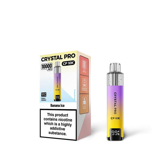 Crystal Pro CP 10K Disposable Vape Kit 20MG(box of 5) TPD compliant disposable vape buy online UK VaperzHub 8