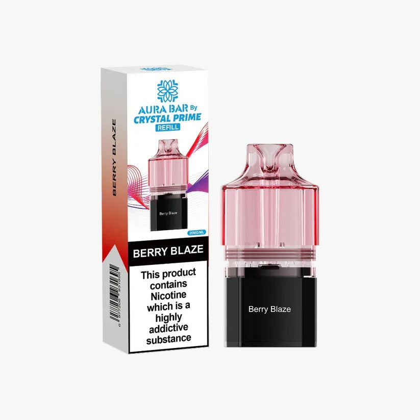 Crystal Prime Aura Bar 10K Prefilled Pods (box of 5) vape pod UK - VaperzHub