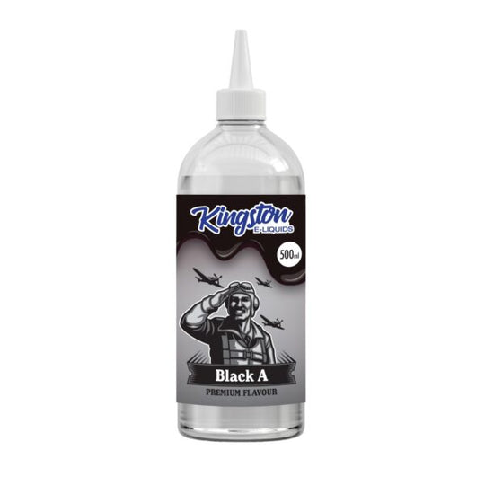 BLACK A 500ML E-LIQUID KINGSTON e-liquid UK - VaperzHub