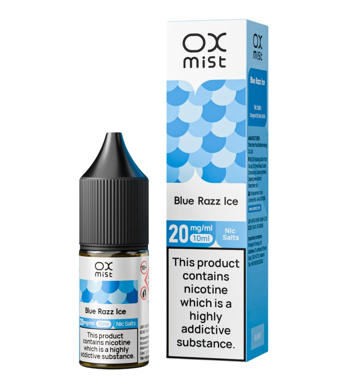 OX Mist Nic Salt 10ml (Box of 10)
