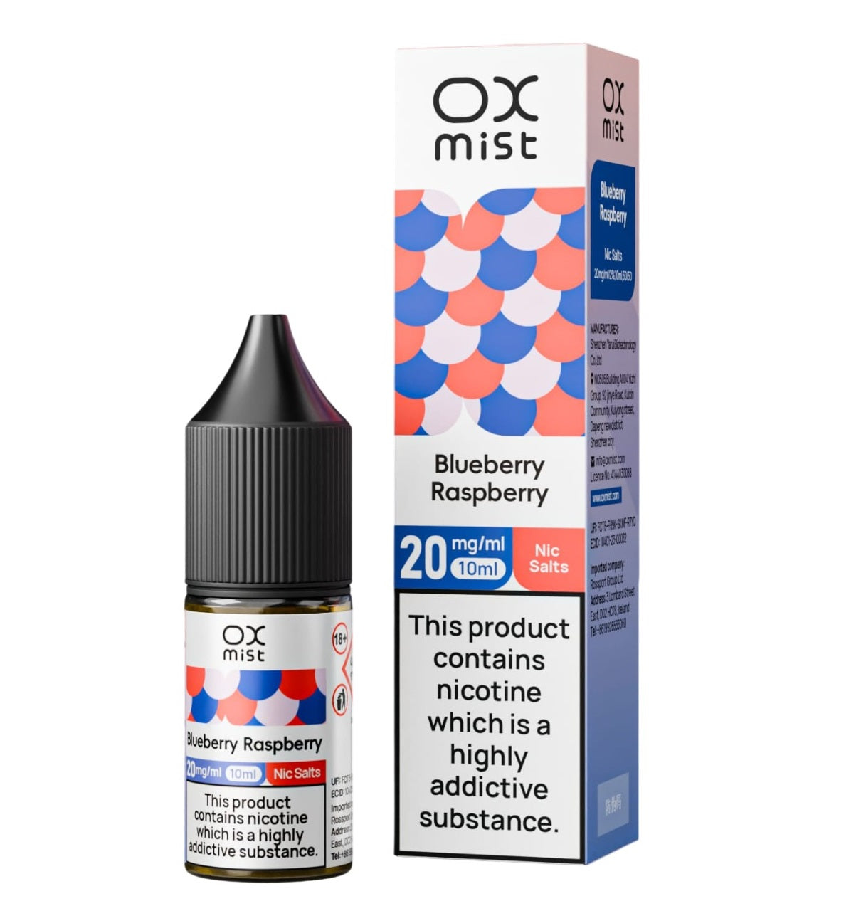 OX Mist Nic Salt 10ml (Box of 10)