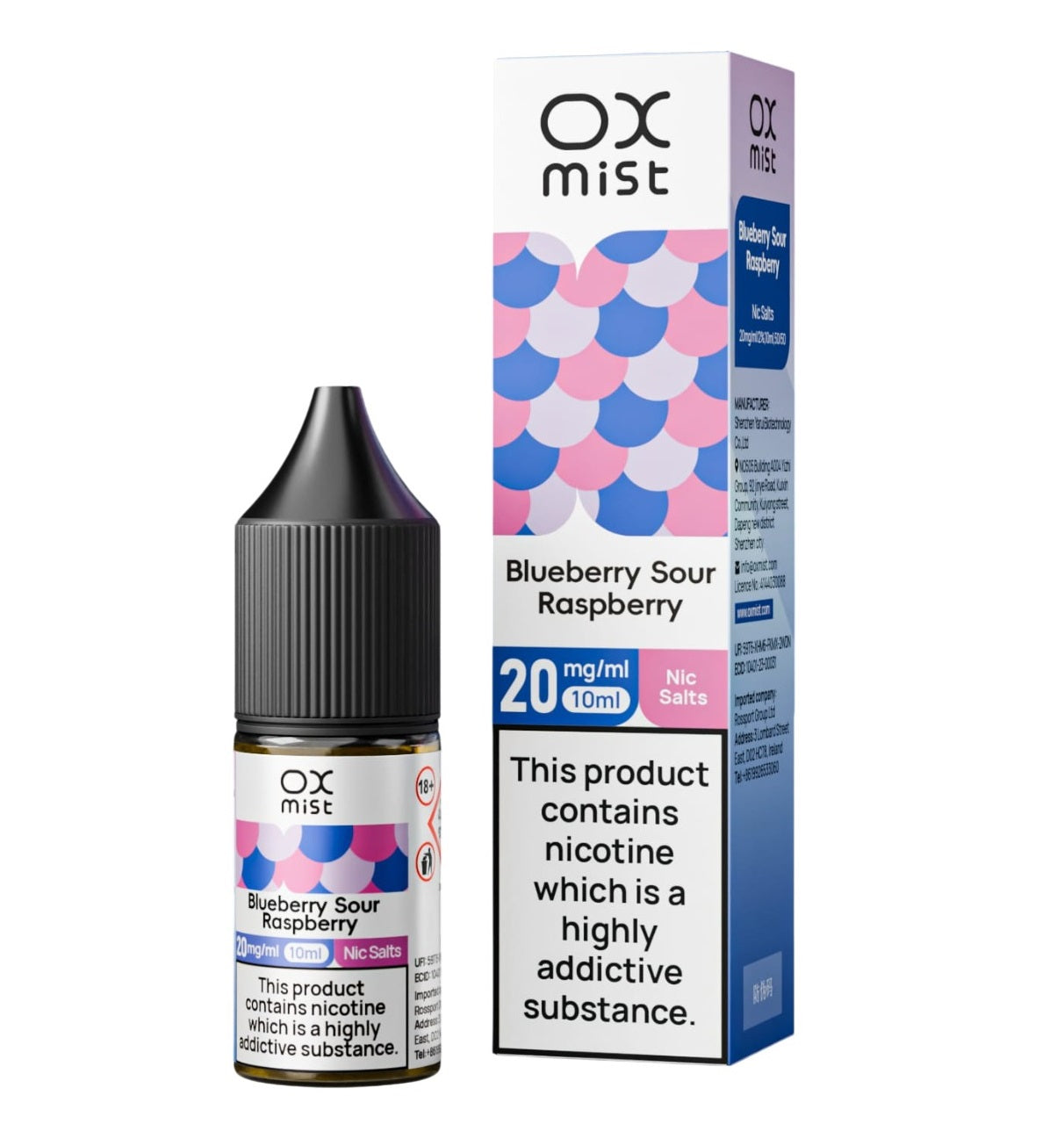 OX Mist Nic Salt 10ml (Box of 10)