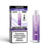 Lost Mary x Hawcos Pro Max 7000 Pod Vape Kit (Box of 10) best disposable vape UK vape shop UK