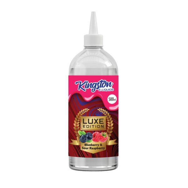 BLUEBERRY & SOUR RASPBERRY (LUXE EDITION) 500ML E-LIQUID KINGSTON