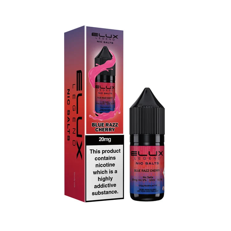 Elux Legend Nic Salt — Blue Razz Cherry 10ml | 10mg/20mg | Box of 10