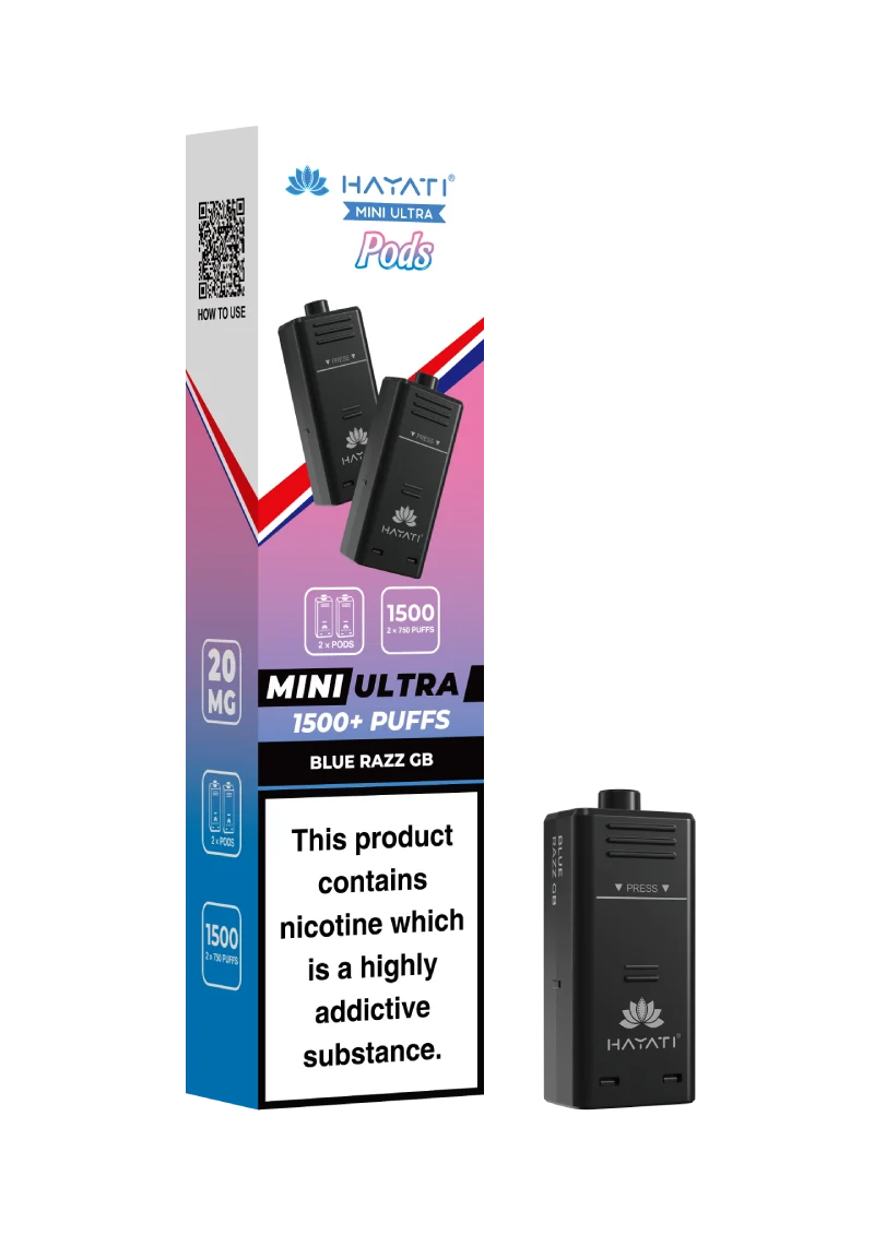 Hayati Mini Ultra 1500 Prefilled Pods (Box of 5)