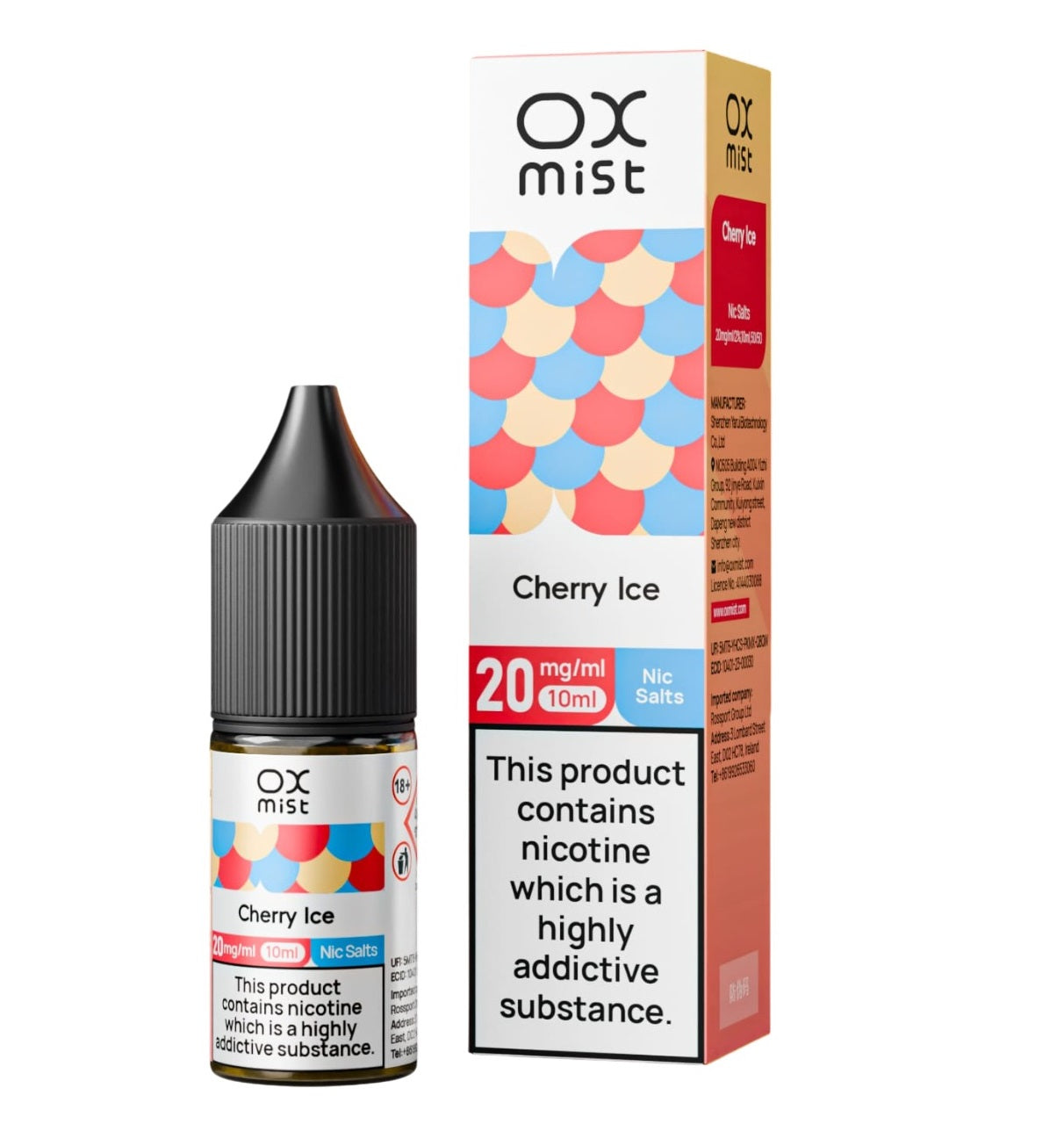OX Mist Nic Salt 10ml (Box of 10)