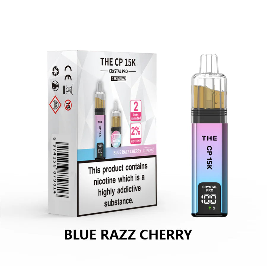 CP15K Prefilled Pod Vape Kit blue razz cherry