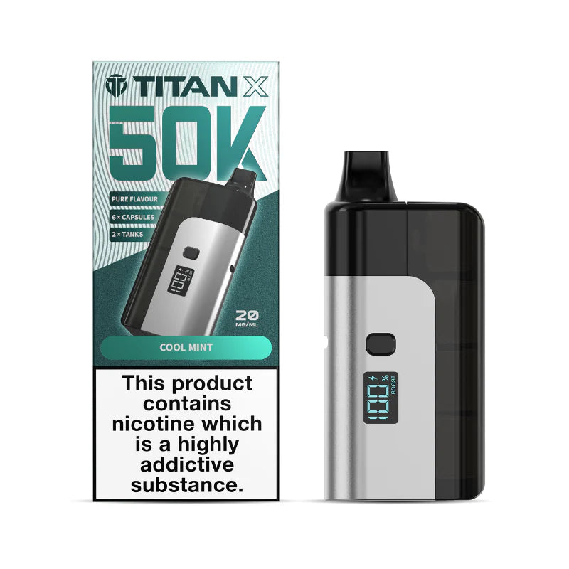 Titan X 50K Prefilled Pod Kit (Box of 5)